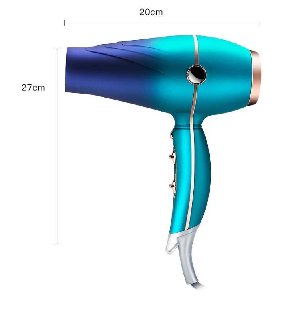 Gradient Color Hair Dryer 2000W 2.5m Cord Length suitable for salons and homes W241018