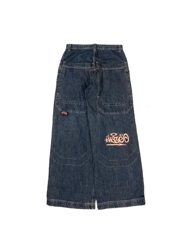 Women's Jeans Y2k Fashion Korean Jeans Women Vintage Pattern Embroidery Casual Baggy High Waist Korean Strt Wear Women Gothic Pants 240708 Y25011