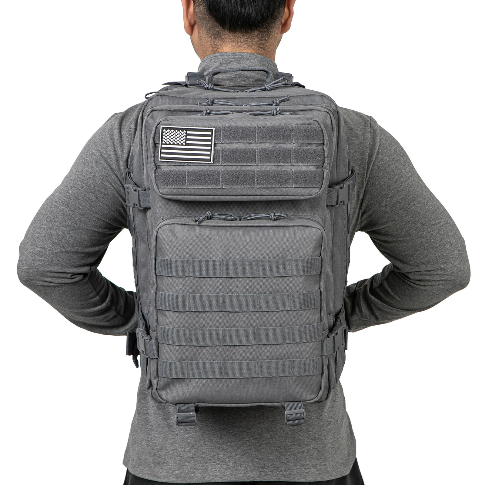 QT QY 45L Tactical Backpack Molle for survival Assault Pack CCW 3 Day survival Bag Hiking Treeking Rucksack heavy duty backpack 240703