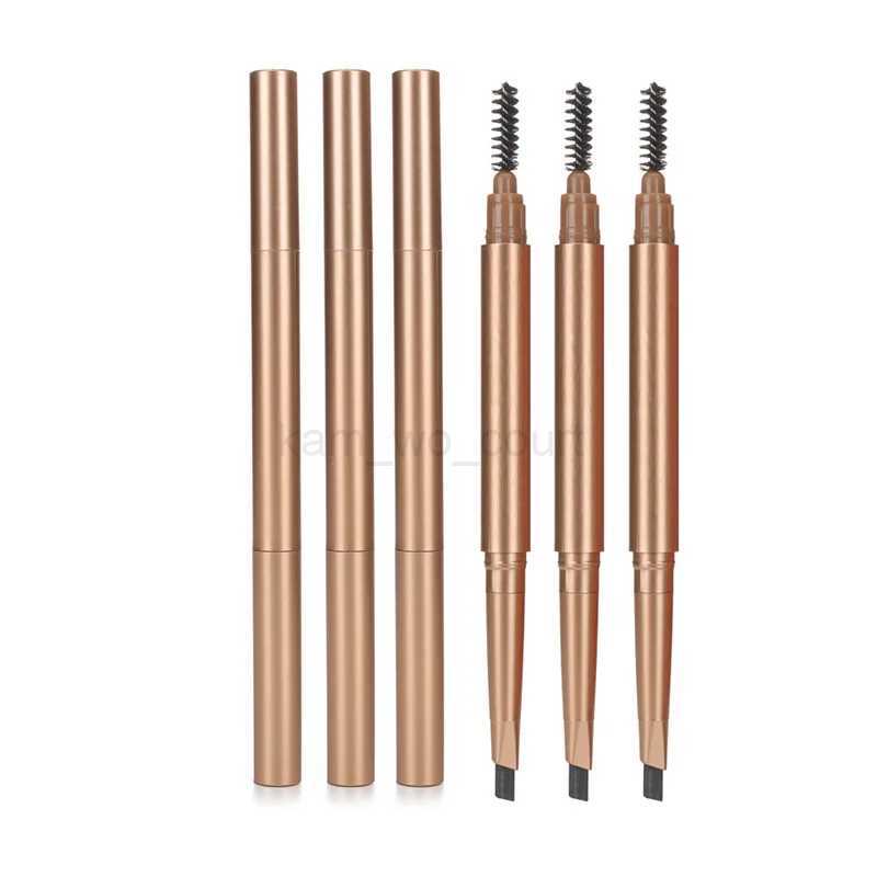 Custom Brow Pencil Wholesale Makeup Double-headed Triangle Automatic Eyebrow Pencil Private Label Cosmetics For BusinessM240712