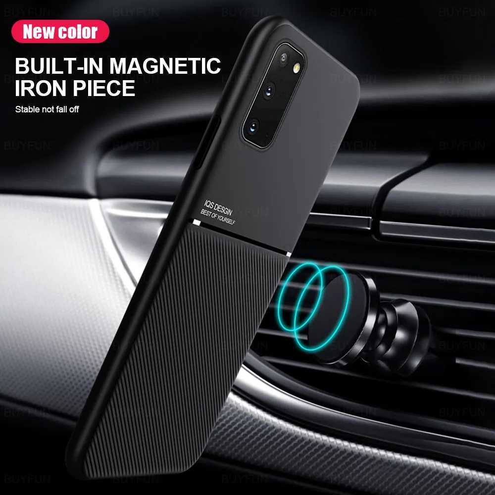 for samsung case Matte Magnetic Car Holder Phone Case For Samsung s20fe Cases Samsun galaxy s20 s 20 fe 20fe fundas coverM240712