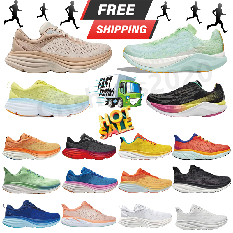 designer shoes bondi 8 9 Clifton 9 10 running shoes for men women sneakers free shipping hiking shoe breathable outdoor sports trainers