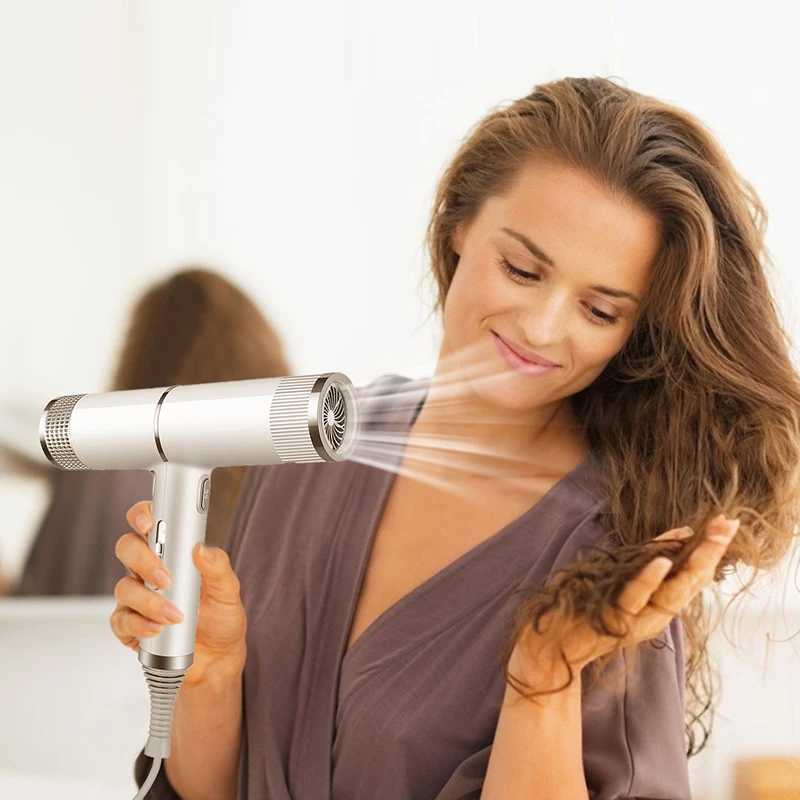 Hot and cold air ultra quiet negative ion temperature adjustable hair dryer professional salon styling tool W241018