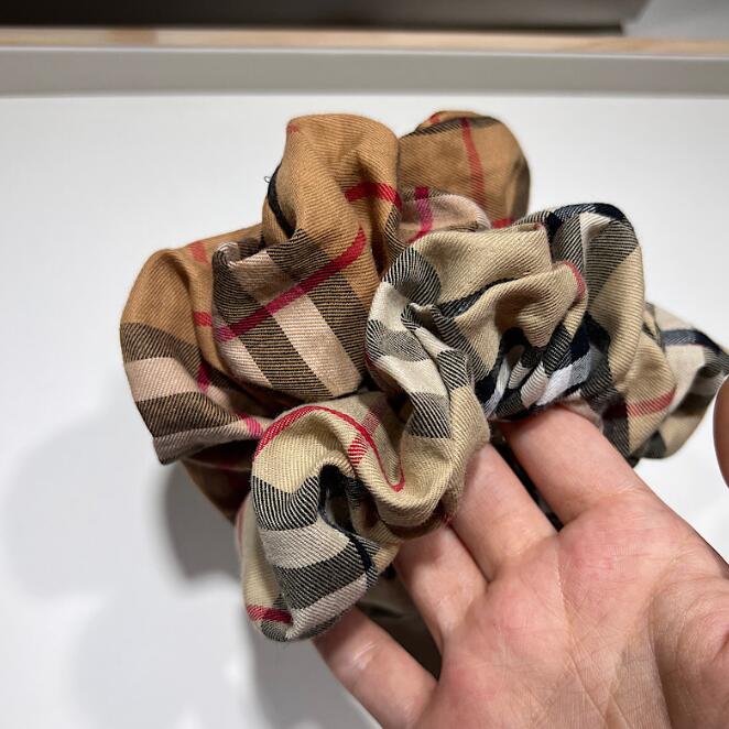 Vintage Style Femme Designer Marque Elastique Cheveux Carreaux Bande Caoutchouc Chouchou Luxe Couleurs Accessoire Cheveux Bijoux