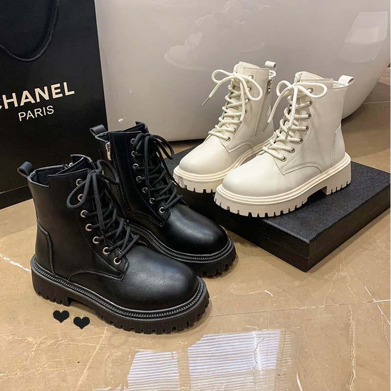 2024 Fashion New Comfortable and Durable Explosive Casual Thick Bottom Motorcycle Martin Boots