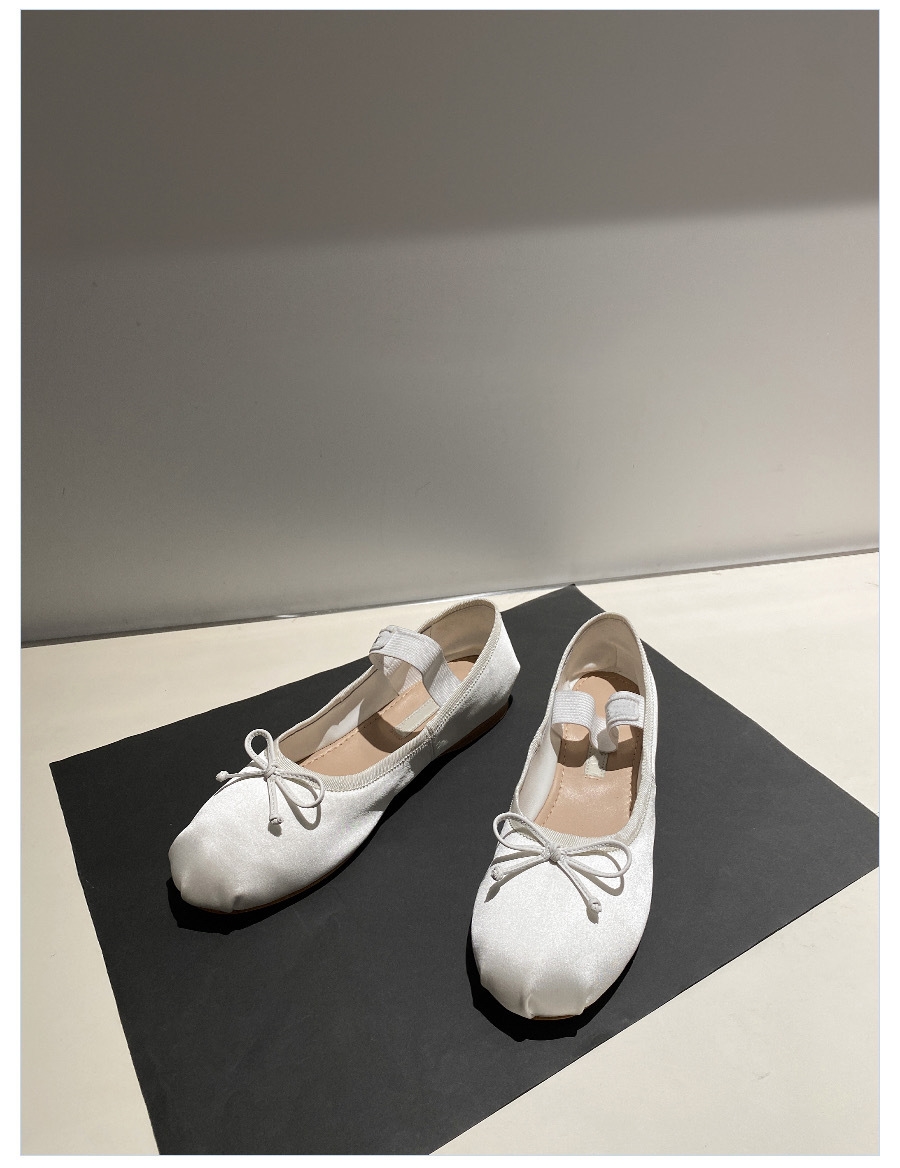 Women Casual Shoes Ballet Bow Design Simple Flat Bottom Soft Fashion Triple Sliver Free shipping