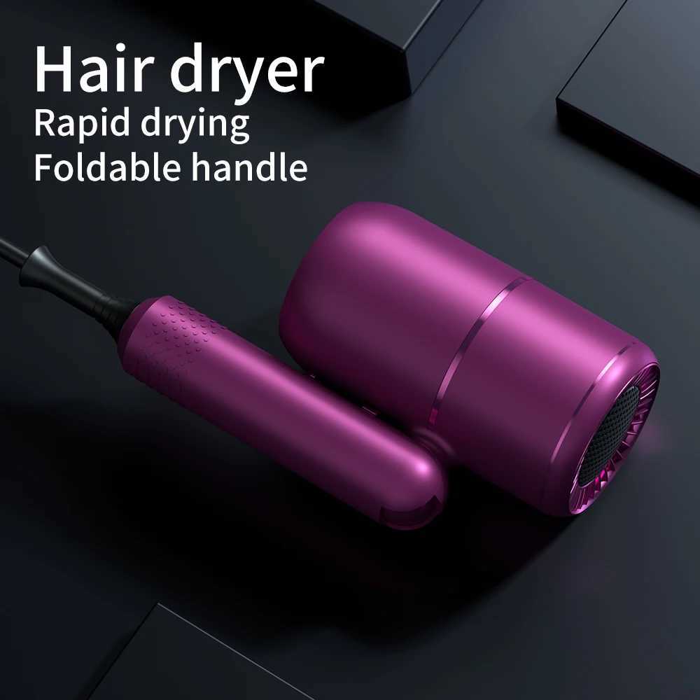 Professional portable hair dryer accessory with diffusion ion hair dryer suitable for womens curly hair purple home decals W241018