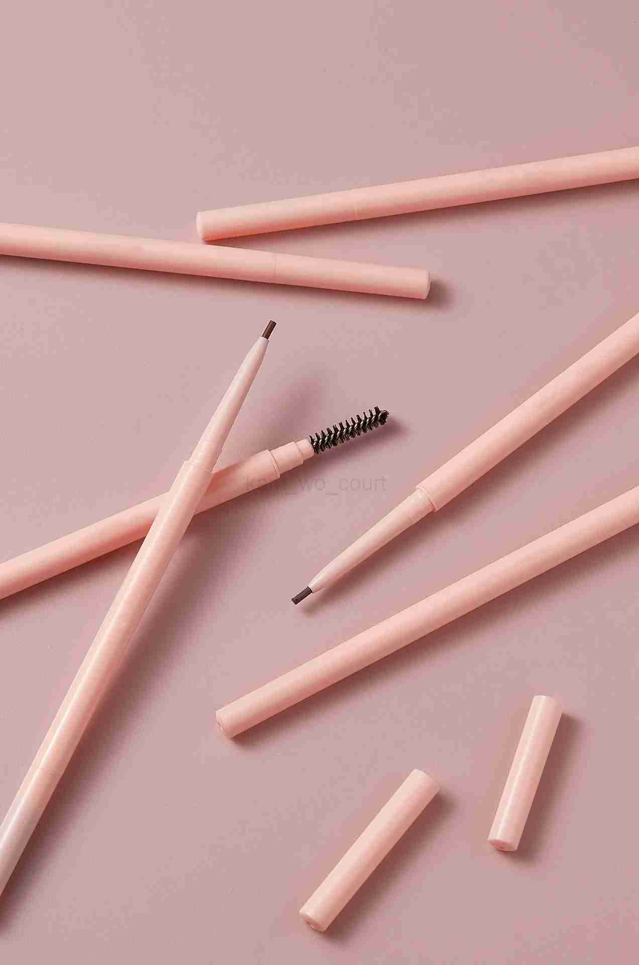 Pink Ultra Fine Eyebrow Pencil Print Long-lasting Precise Eyebrow Enhancers Eye Brow Pen Makeup Cosmetics Wholesale 20pcsM240712