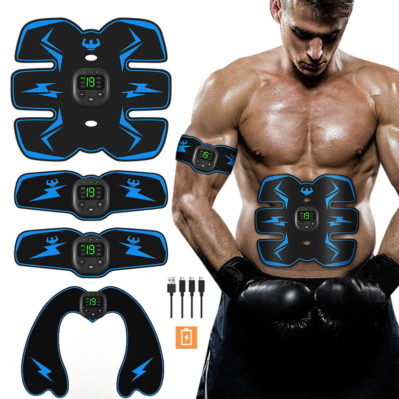 USB Rechargable EMS Muscle Stimulator Electric Massage Therapy Pain Relief Weight Loss MeridianFull Body Massager Fitness 240711