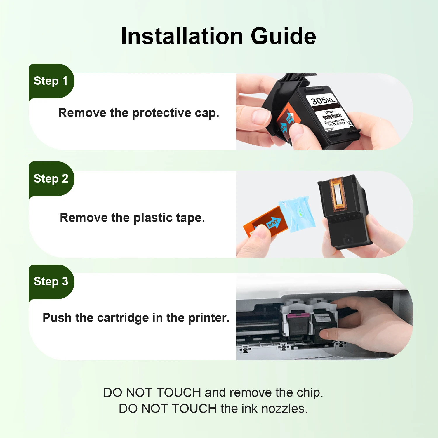 KT INK 305XL Ink cartridge Compatible for HP 305 for HP 305XL DeskJet 2700 2710 2721 2722 4120 4110 4130 1210 6010 240711