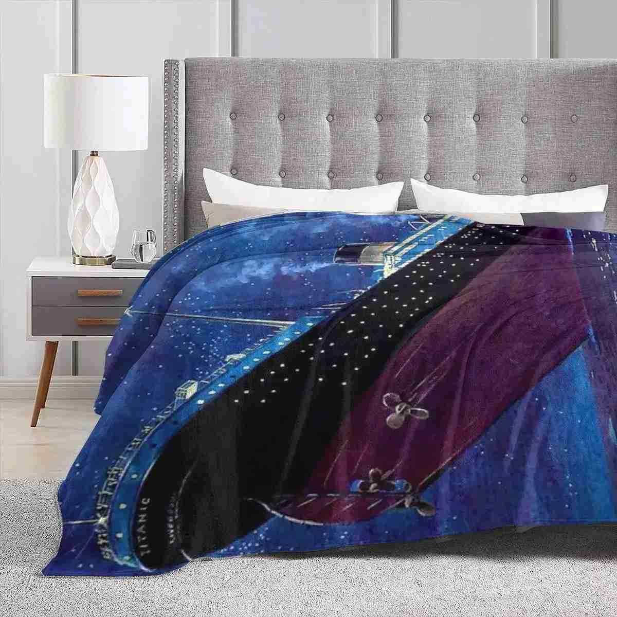 Titanic Sinking Throw Blanket Super Soft Fuzzy Cozy Warm Plush Blanket for Bed Couch Chair Living Room Spring Fall Winter SpringB270712