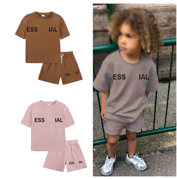 Kids Clothing Sets ESS Baby Boys Girls Clothes Designer Summer Luxury Tshirts And Shorts Tracksuit Children youth Outfits Short Sleeve Tee