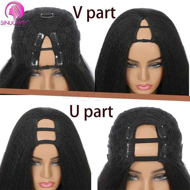 Short V Part Bob Wigs for Women Straight Short Wigs Glueless U Part Wig Brazilian Short Bob Wigs M240712