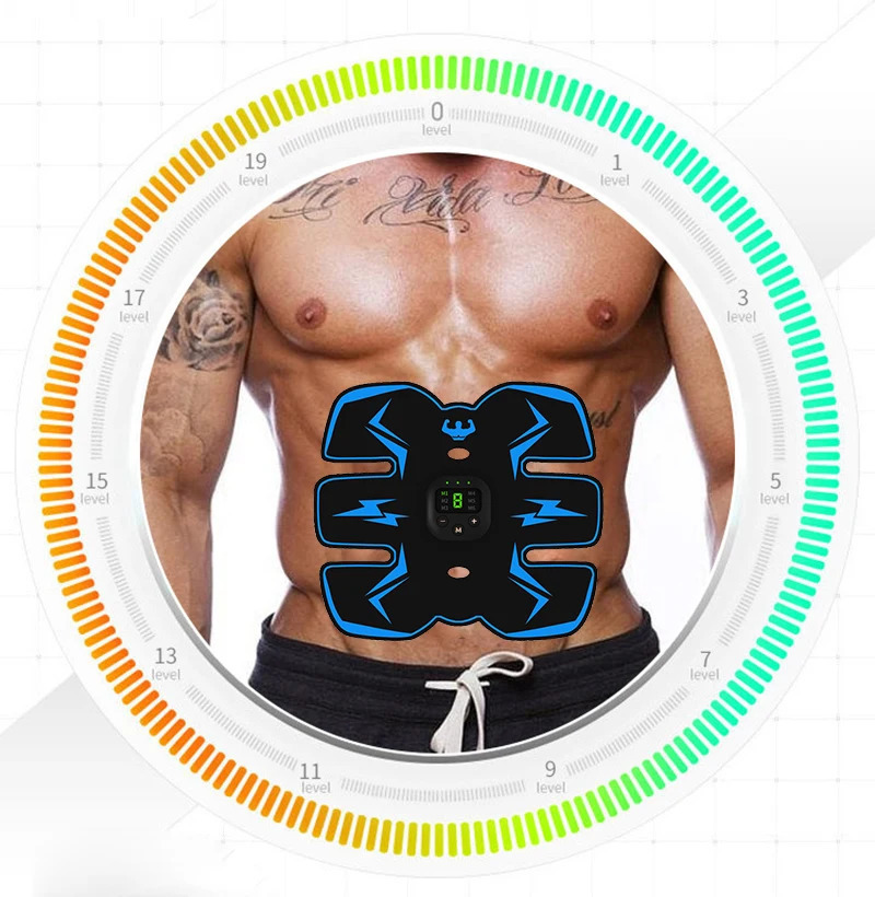 USB Rechargable EMS Muscle Stimulator Electric Massage Therapy Pain Relief Weight Loss MeridianFull Body Massager Fitness 240711
