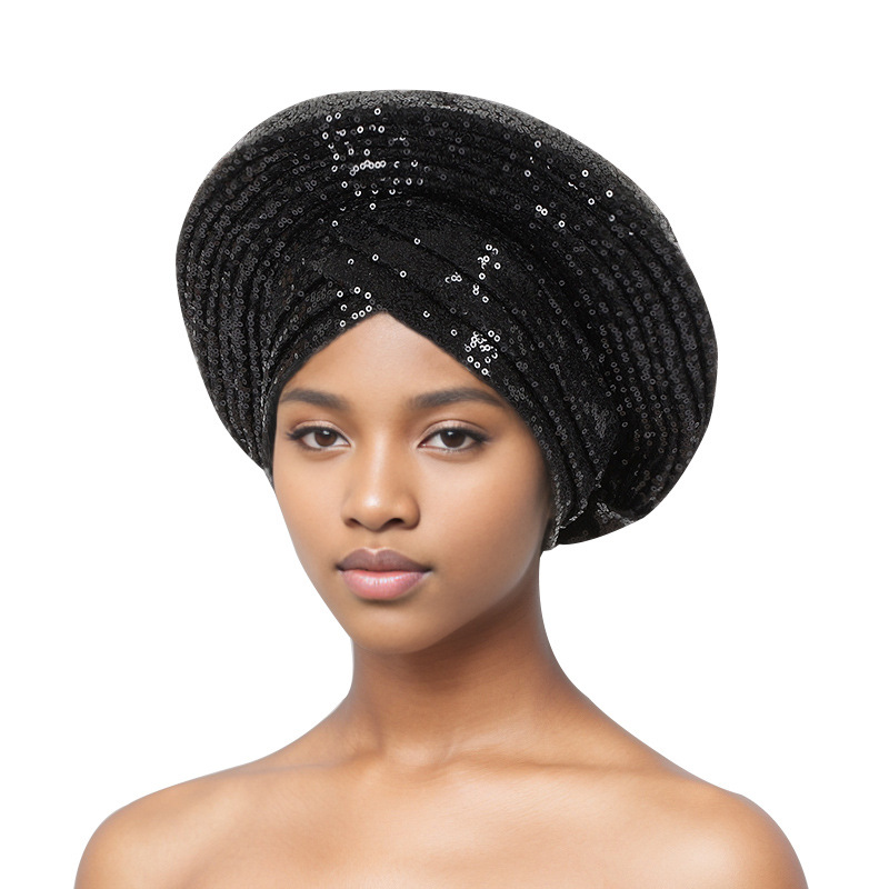 African headtie for woman nigerian gele already made auto gele hele turban aso ebi big brim beautiful wedding headtie