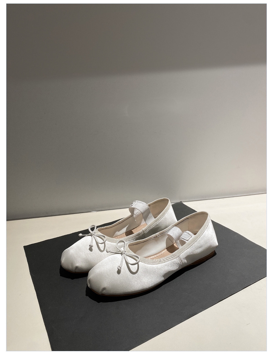 Women Casual Shoes Ballet Bow Design Simple Flat Bottom Soft Fashion Triple Sliver Free shipping