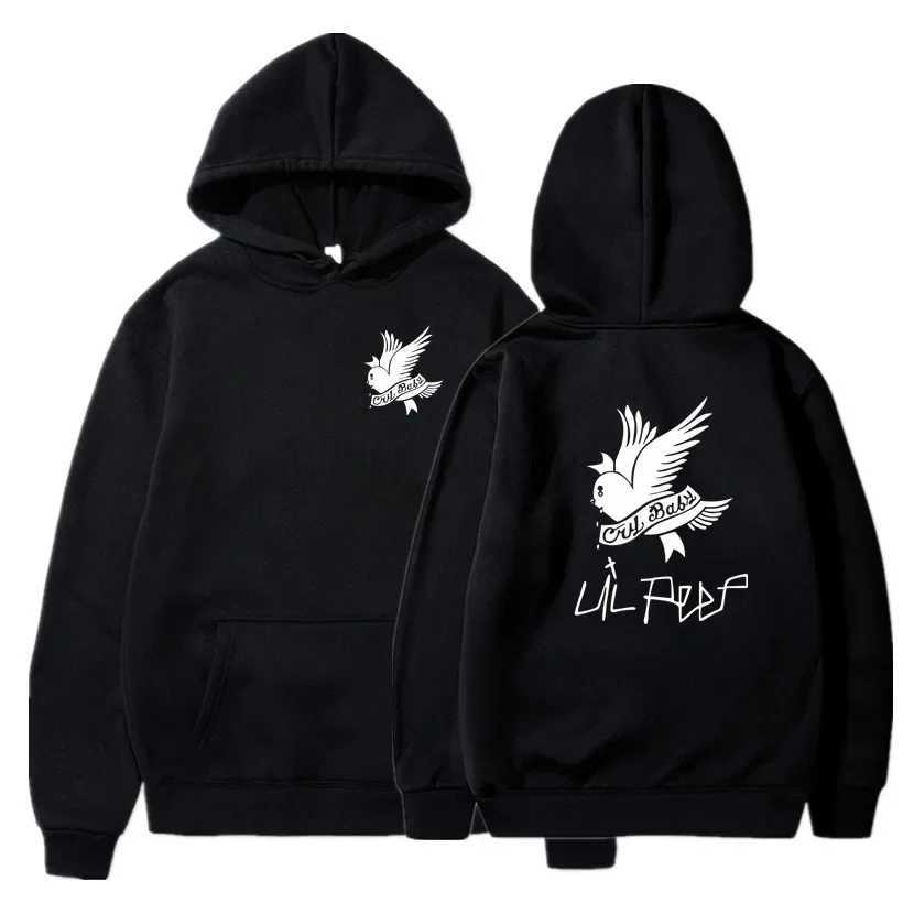 Cute Peace Dove Print Black White Fashion Graphic Hoodies Men Sudadera Con Capucha Hombre Design Homme Sudaderas Para HombreXJ240812
