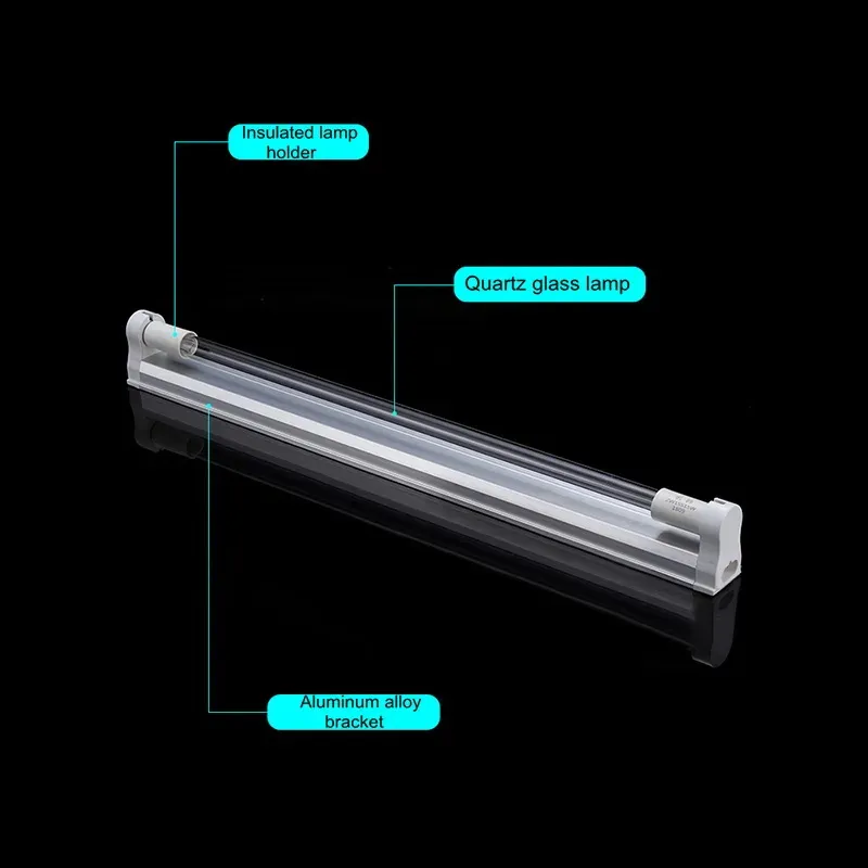 UVC Tube Light 110V 220V 4W 6W 8W with Ozone UVC Germicidal Light T5 Disinfection Tube Sterilization UV Lamp for Hospital LL
