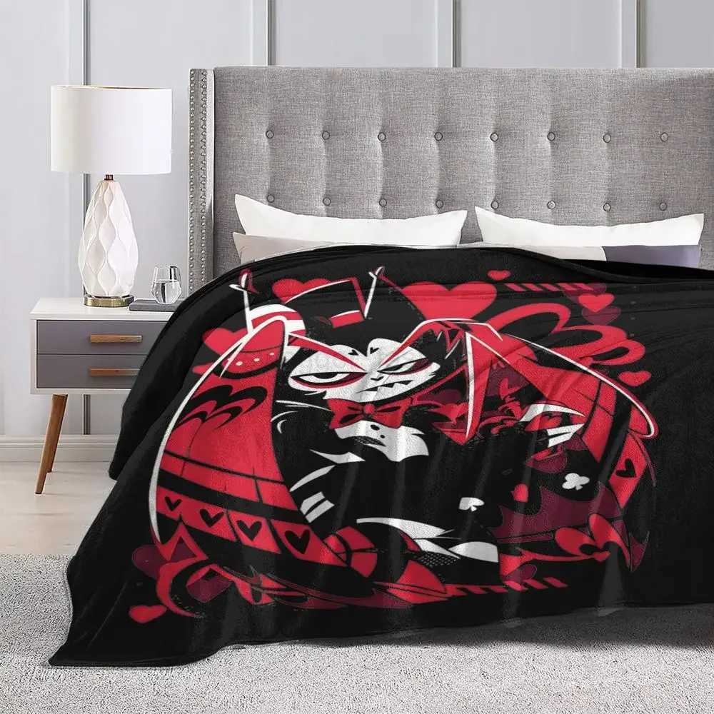 Hazbins Hotels Husk Fuzzy Blanket Awesome Throw Blankets for Home Hotel Sofa 125*100cm Rug PieceB270712