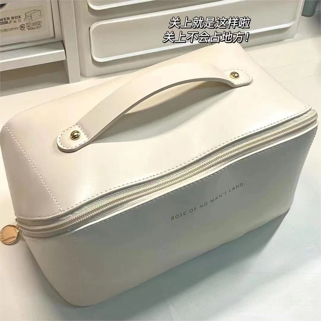Tote pillow makeup bag ins senior sense net red pu makeup bag travel storage bag large capacity wash female bag