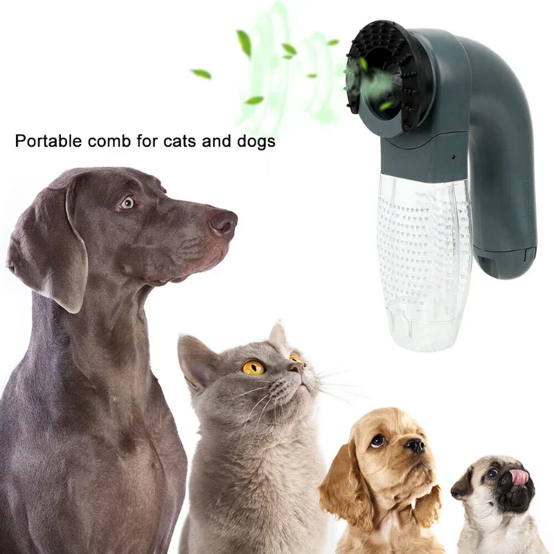Electric Pet Hair Suction Device Cat Dog Massager Cleaning Hair Brush For Pet Vacuum Cleaner Wool Absorber Pet Grooming Supplies