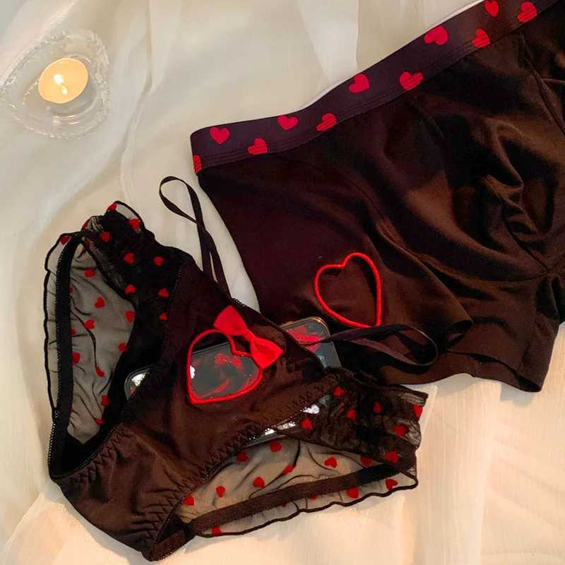 New Couples Underwear Men Boxer Shorts Women Sexy Panties Underpant Men And Women Lingerie Lovers Underpants Lingerie BriefsXJ250103