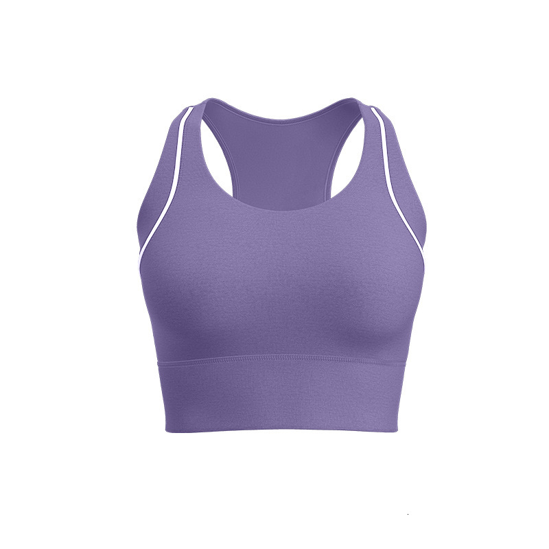 Letter Line Yoga Integrated High-strength Shock-absorbing Gathering High Elasticity Sports Bra for Women Designer Workout Clothe Yoga Jacket
