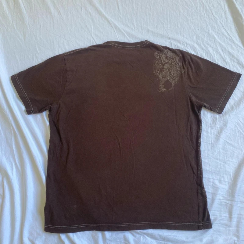 Mall Goth Cyber Grunge 00s Retro Tee Emo Vintage Brown Y2K Graphic Print T-shirt Women Men Short Sleeve O Neck Tops Clothes 240703