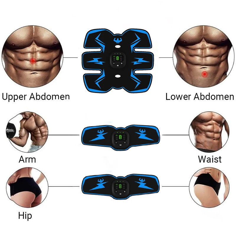 USB Rechargable EMS Muscle Stimulator Electric Massage Therapy Pain Relief Weight Loss MeridianFull Body Massager Fitness 240711