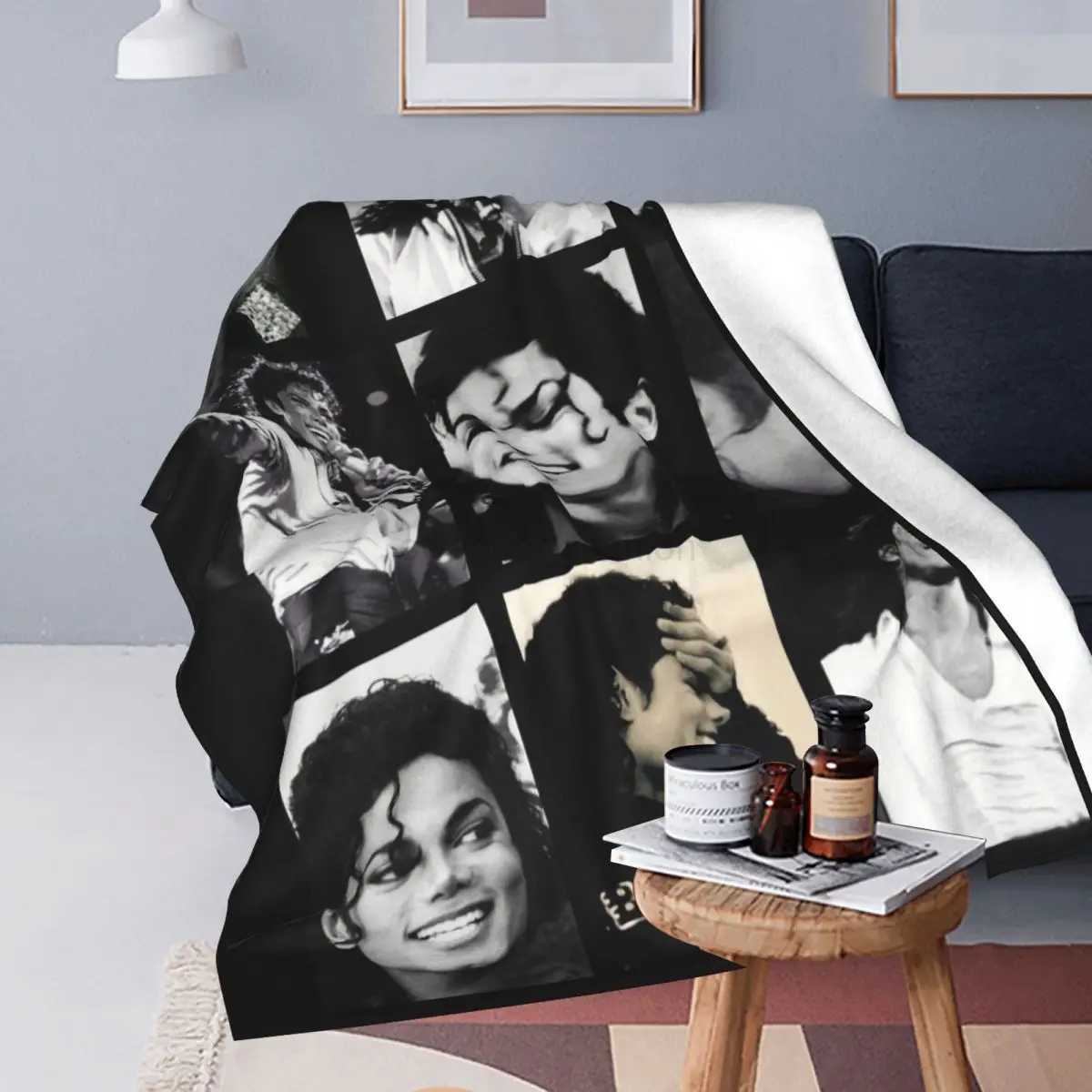 MJ M-Michaels Pop Singer Blanket J-Jacksons Photo Camping Flannel Throw Blanket Warm Soft Couch Chair Sofa Bed Bedspread GiftB270712 - view 5