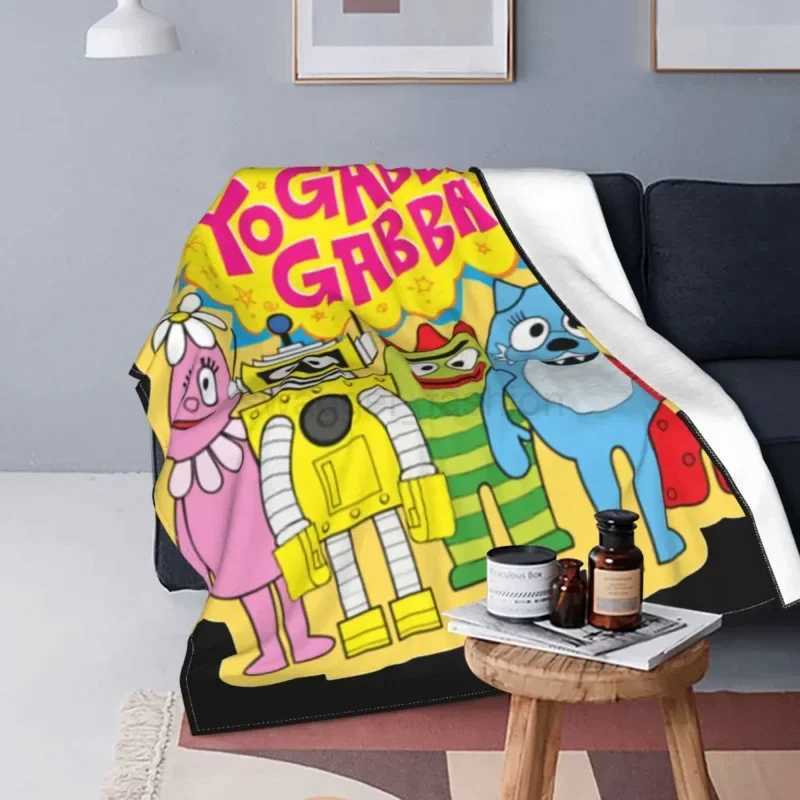 Yo Gabba Cartoon Blanket Flannel Funny Warm Throw Blanket for Bedspread Spring AutumnB270712