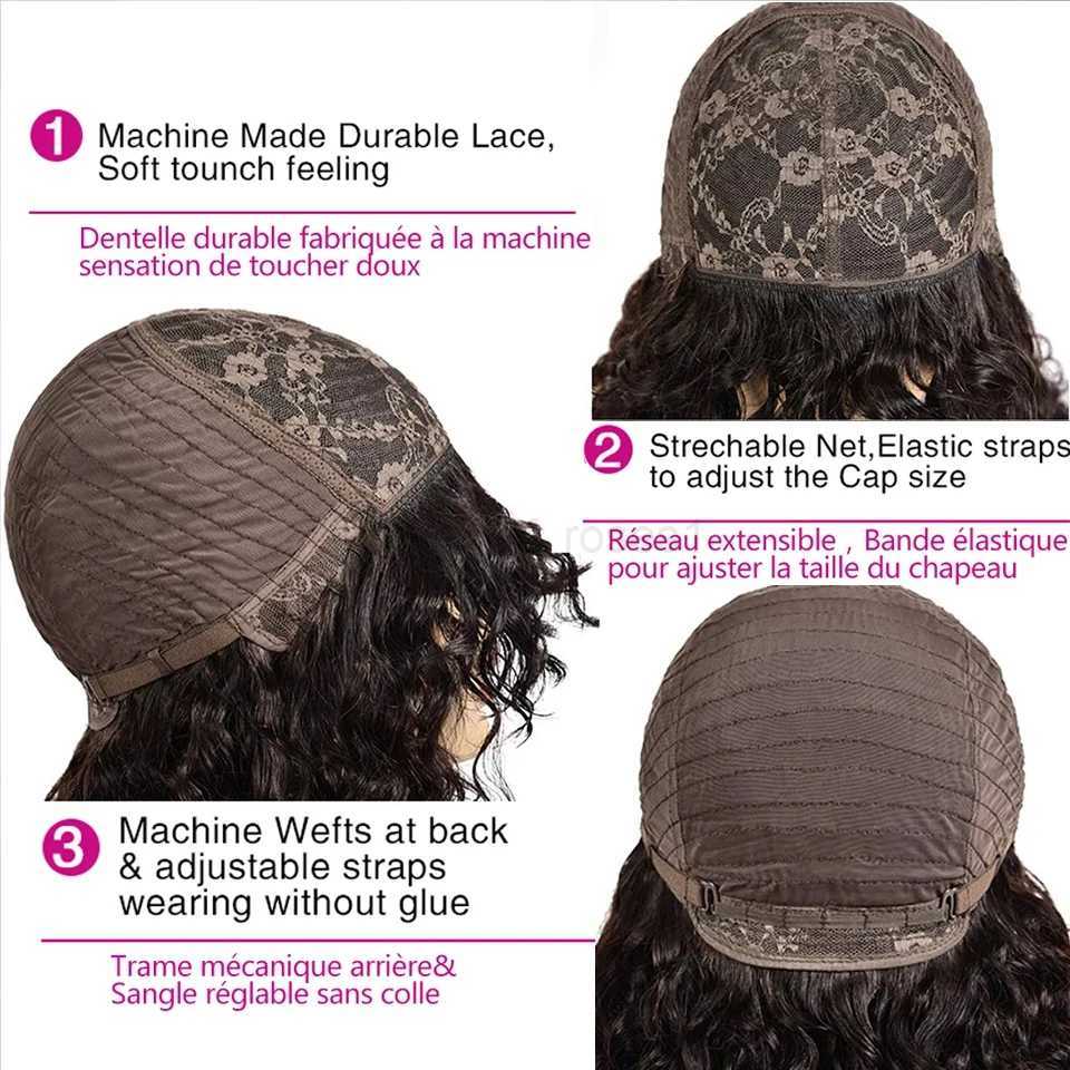 Short Pixie Bob Cut Wigs With Bangs Jerry Curly Non lace front Wig Highlight Honey Blonde Colored Wigs For WomenM240712