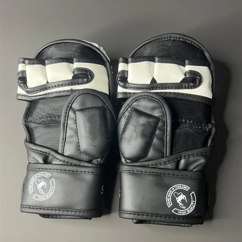Professional MMA Half-Finger Boxing Gloves Thickened Sanda Muay Thai Fighting Training Gloves Boxing Training Accessories 240710