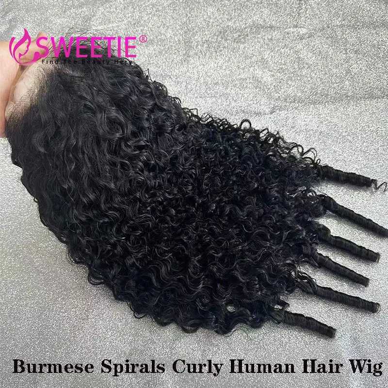 32inch Pixie Curls 13x4 Full Lace Front Wig Vietnames Curly HD 13x6 Lace Frontal Wig Cambodian Curly Full Lace WigsM240712