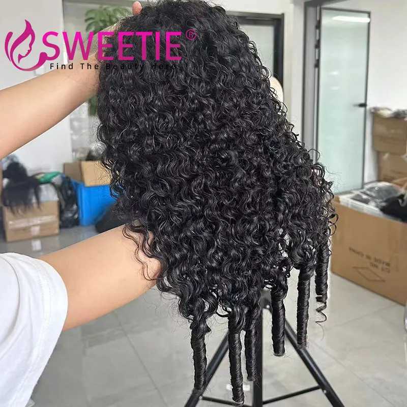 32inch Pixie Curls 13x4 Full Lace Front Wig Vietnames Curly HD 13x6 Lace Frontal Wig Cambodian Curly Full Lace WigsM240712