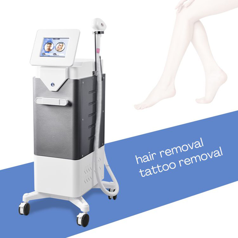 2 IN 1 Ce Approved 808nm Diode Laser Diode Laser Hair Removal 755 808 1064nm Machine Nd-Yag Laser Tattoo Removal Machine