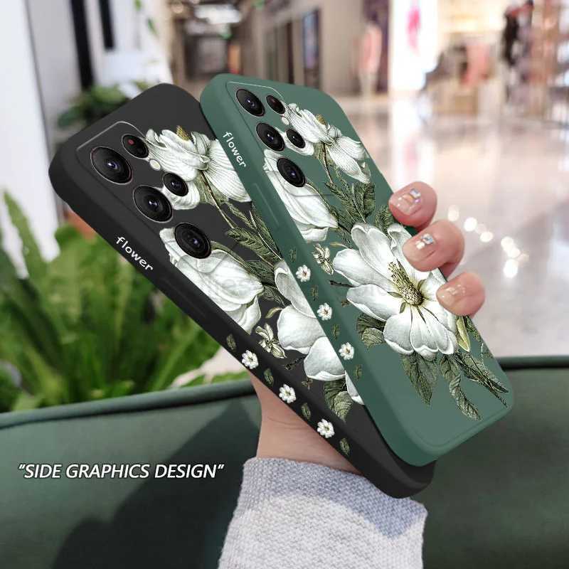 Wild Flowers Phone Case For Samsung Galaxy S24 S23 S22 S21 S20 Ultra Plus FE S10 S9 S10E Note 20 ultra 10 9 Plus Cover M240712