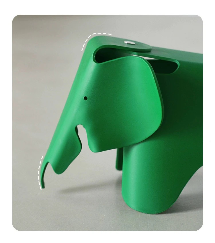 Small Elephant Home Decoration Model Plastic PP INS Polular Toy 240704