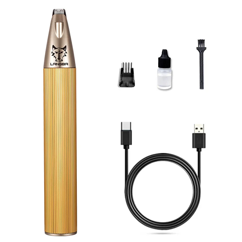 Aluminum Alloy Clipper Rechargeable Pet Foot Hair Trimmer For Dog/Cats Grooming and Care Electric Hair Cutting Machine 2 Colors