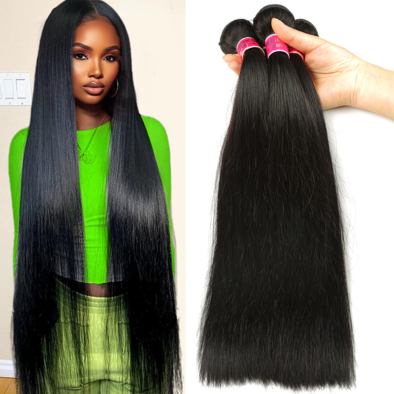 Mink Brazilian Virgin Hair Straight 4 bundles Human Hair Weaves Unprocessed Brazilian Peruvian Malaysian Indian Straight Hair Bundles