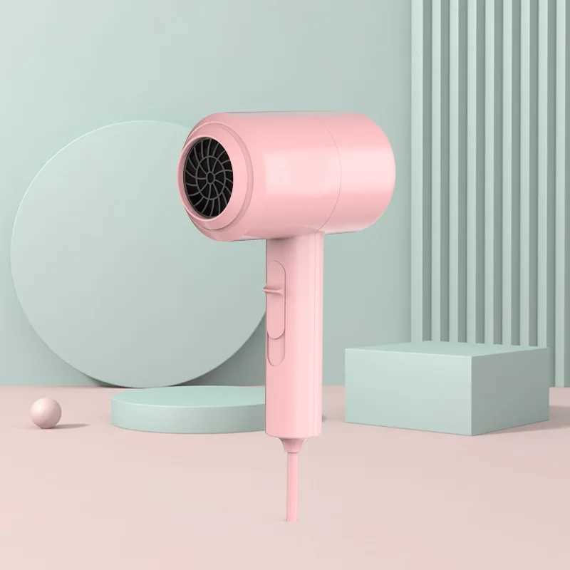 Mini portable hair dryer compact travel fan overheating voltage 2-heat setting lightweight and professional for children W241018