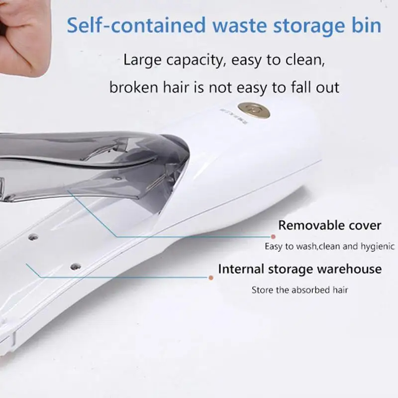 Cat Grooming Clipper 3-speed USB Electric Pet Razor Low Noise Pet Thick Hair Clipper With Suction 1500mAh Vacuum Rechargeable
