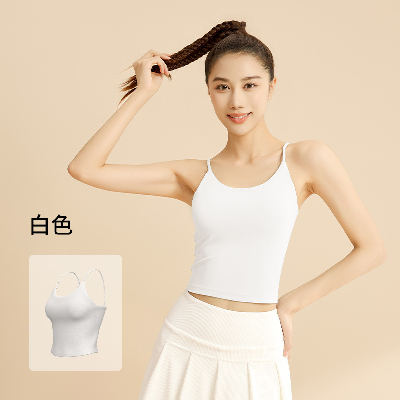 New Style with Chest Cushion Integrated Cup, Beautiful Back Yoga Bra, Suspender, Fitness Vest for Women Workout Clothe Woman Yoga Top