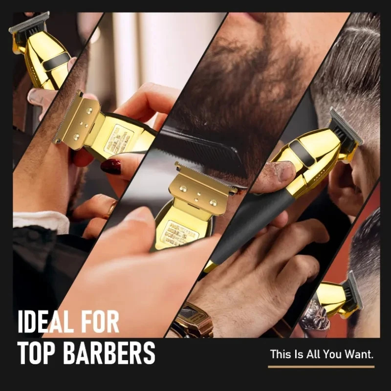 Professional Hair Trimmer For Men Beard Trimer Grooming Electric Barber Cordless HairCut Machine Blade Can Be Zero Lithium 240712