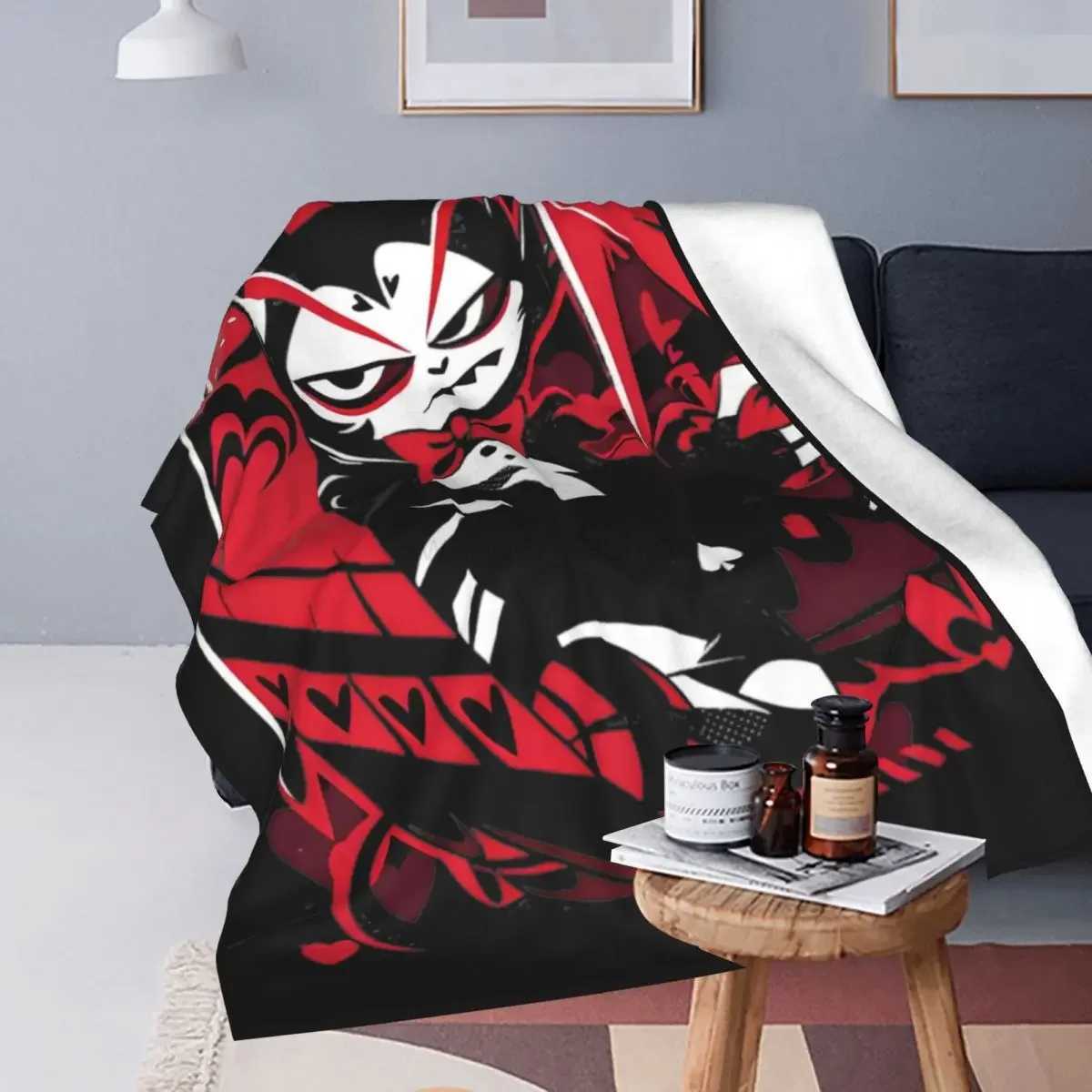 Hazbins Hotels Husk Fuzzy Blanket Awesome Throw Blankets for Home Hotel Sofa 125*100cm Rug PieceB270712