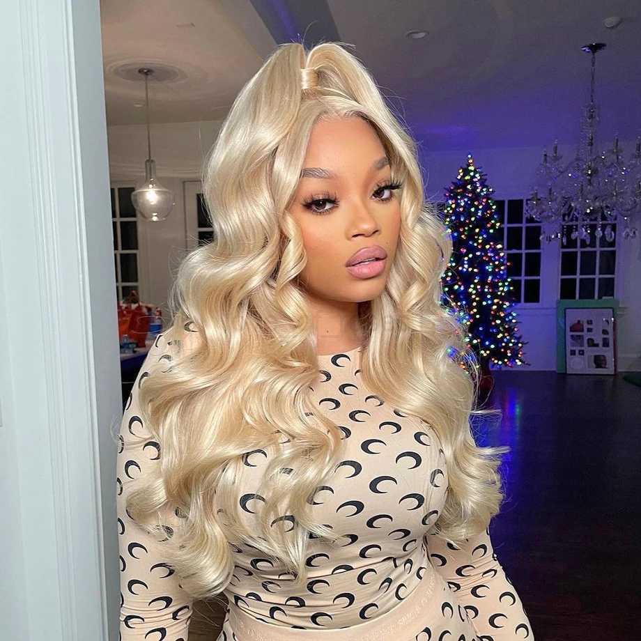 30 40 Inch 613 Honey Blonde Color 13x6 Body Wave Lace Front Wigs 13x4 Lace Frontal Brazilian Wig 360 Lace For WomenM240712