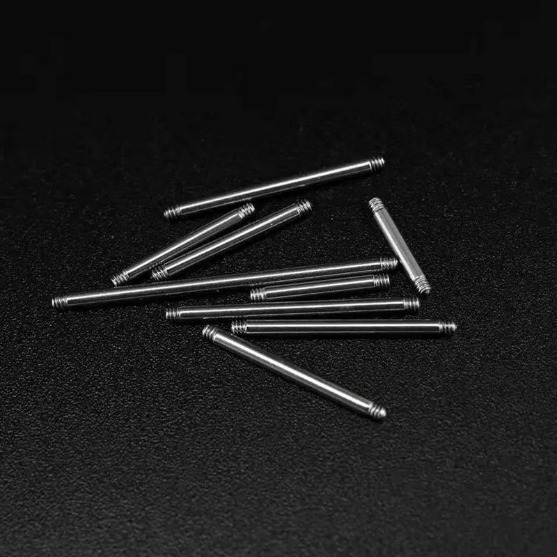 50Pcs 20G 18G Body Piercing Jewelry Replacement Bar Parts for CBB Labret Barbell Navel Eyebrow Nose Lip Stainless Steel 240626