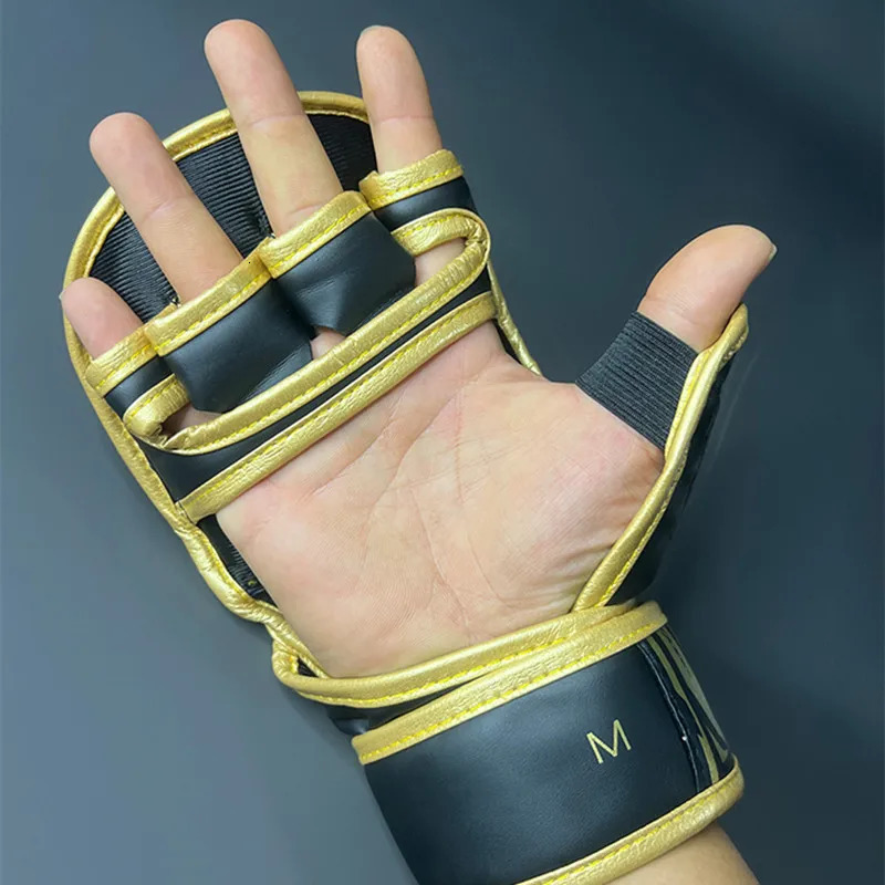 Professional MMA Half-Finger Boxing Gloves Thickened Sanda Muay Thai Fighting Training Gloves Boxing Training Accessories 240710