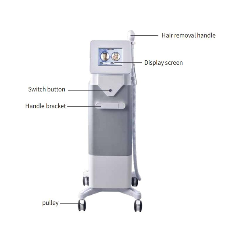 2 IN 1 Ce Approved 808nm Diode Laser Diode Laser Hair Removal 755 808 1064nm Machine Nd-Yag Laser Tattoo Removal Machine