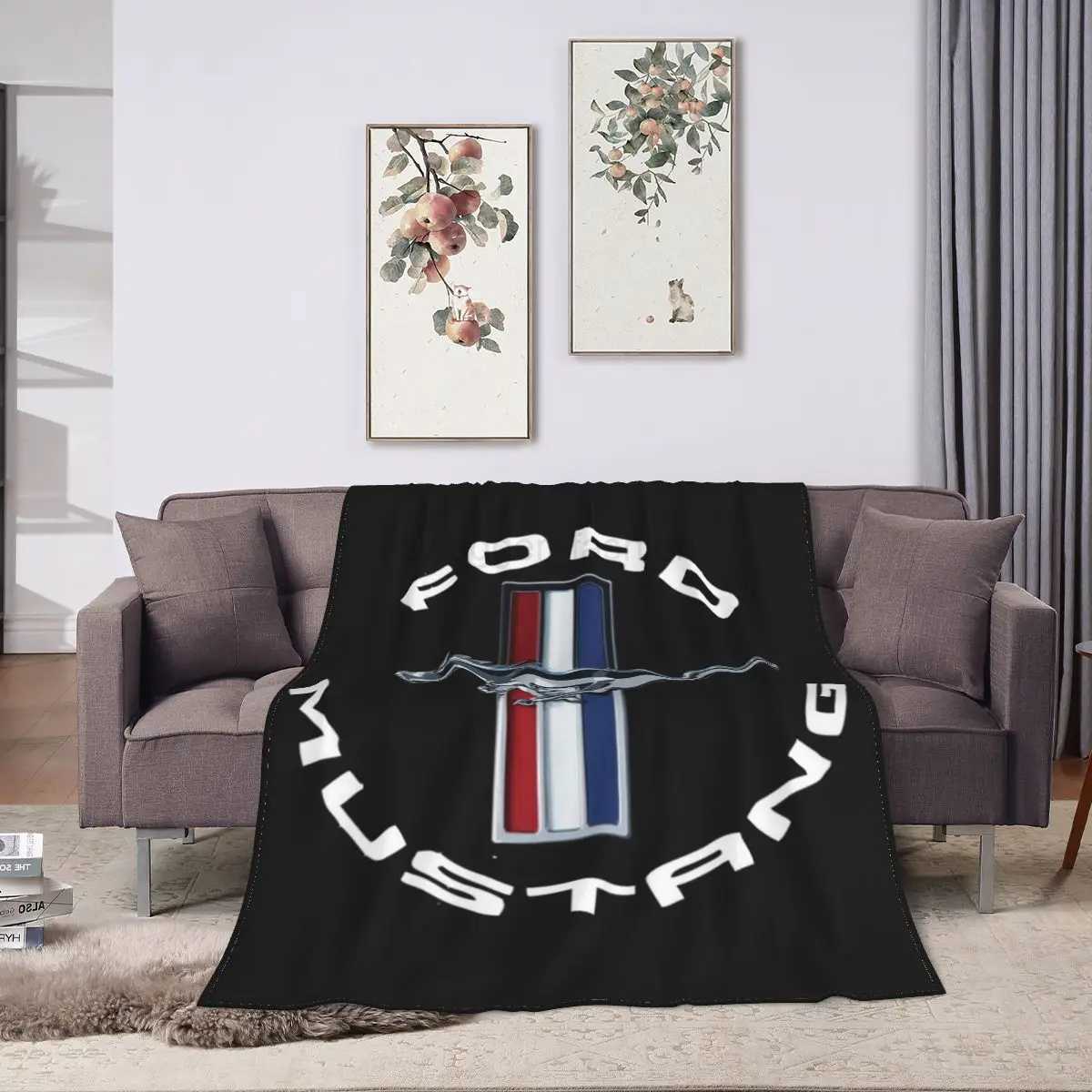 Ford Mustang Blankets Soft Warm Flannel Throw Blanket Cover for Bed Living room Picnic Travel Home SofaB270712